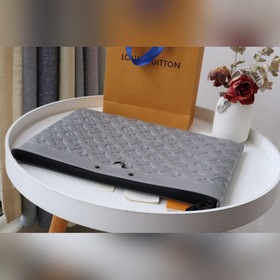 LV сумка Артикул M62903 Серый с тиснением Изготовлена из паруси