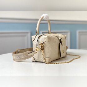 LV Модель M56319 Белый Ранний осень | Сумка-коробка Импортная кож