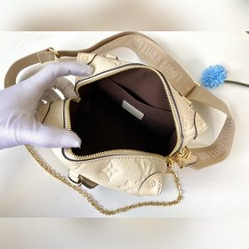 LV Модель M56319 Белый Ранний осень | Сумка-коробка Импортная кож