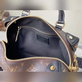 LV Модель： M45571 Черная сумка Изготовлена из парусины с кожаным