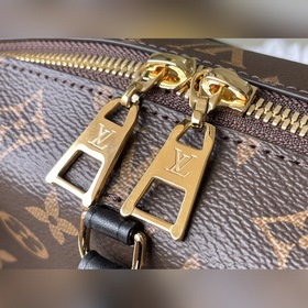 LV Модель： M45571 Черная сумка Изготовлена из парусины с кожаным