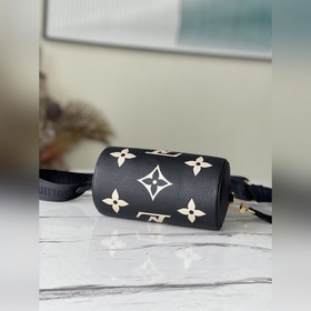 LV Артикул： M45707 Сумка Papillon BB серым шелкографическим прин