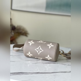 LV Артикул： M45707 Сумка Papillon BB серым шелкографическим прин