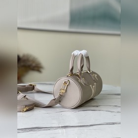 LV Артикул： M45707 Сумка Papillon BB серым шелкографическим прин