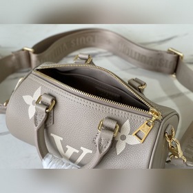 LV Артикул： M45707 Сумка Papillon BB серым шелкографическим прин