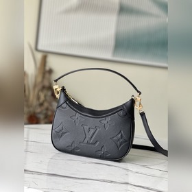 LV Модель： M46002 Черный Сумка Кожаная сумка с плавными линиями