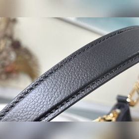 LV Модель： M46002 Черный Сумка Кожаная сумка с плавными линиями