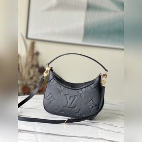 LV Модель： M46002 Черный Сумка Кожаная сумка с плавными линиями