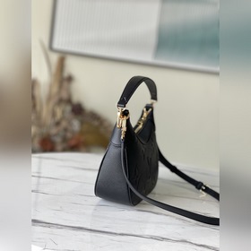 LV Модель： M46002 Черный Сумка Кожаная сумка с плавными линиями