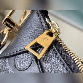 LV Модель： M46002 Черный Сумка Кожаная сумка с плавными линиями