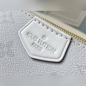 LV Модель M44823 Белый мешок через плечо из старого полотна. Комп