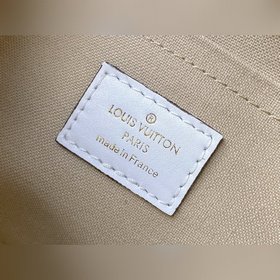 LV Модель M44823 Белый мешок через плечо из старого полотна. Комп