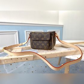 LV Модель M51166 Подержанная сумка-квадрат с узором «старый» Но