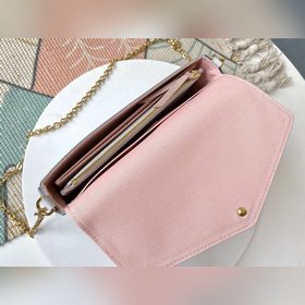 LV Модель M61276 Белая Pochette Felicie из стали Элегантная и ком