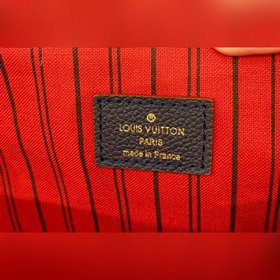 LV Модель M44071, 40780 Кожаная сумка Pochette Métis из синей кож