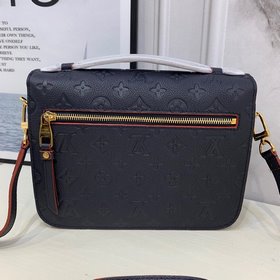 LV Модель M44071, 40780 Кожаная сумка Pochette Métis из синей кож