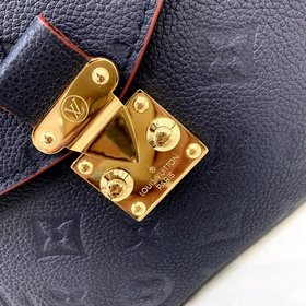 LV Модель M44071, 40780 Кожаная сумка Pochette Métis из синей кож