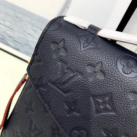 LV Модель M44071, 40780 Кожаная сумка Pochette Métis из синей кож