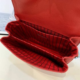 LV Модель M44155, 40780, полностью из кожи, ярко-красного цвета. 