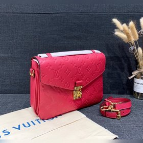 LV Модель M44245 40780 Кожа, вишневый &nbsp;Pochette Métis — 