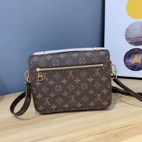 LV Сумка через плечо с отделкой из натуральной кожи Размеры： 25,0