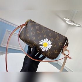 LV M40712 Сумка из прочного полотна с шелкографией виде хризанте
