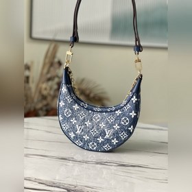 LV Артикул： M81166 Джинсовый цвет Сумка Croissant Сумка Croissa