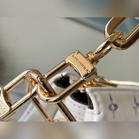 LV Артикул： M21209 Бежевая кожаная сумка на цепочке Серия M57790