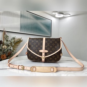 LV Артикул： M40710 Серия Vintage, средняя сумка SAUMUR (42256) С