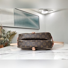 LV Артикул： M40710 Серия Vintage, средняя сумка SAUMUR (42256) С