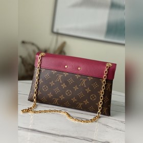 LV Модель： M41201 Фиолетовая сумка через плечо Уникальный дизайн