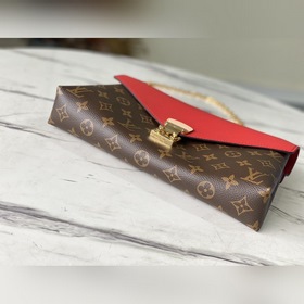LV Модель： M41201 Красная сумка через плечо Уникальный дизайн из