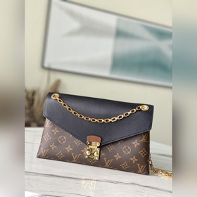 LV Модель： M41201 Черная сумка через плечо Уникальный дизайн из