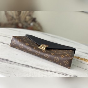 LV Модель： M41201 Черная сумка через плечо Уникальный дизайн из 