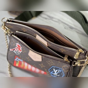 LV Модель： M44813 Зеленый Сумка Сочетает в себе клатч, сумочку и