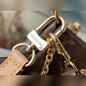 LV Артикул： M44813 Зеленая сумка Сочетает в себе клатч, сумочку 
