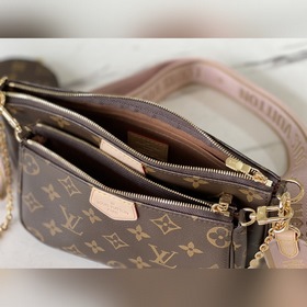 LV Артикул： M44840 Розовая сумка Сочетает в себе клатч, сумочку 