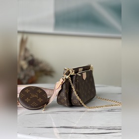 LV Артикул： M44840 Розовая сумка Сочетает в себе клатч, сумочку 