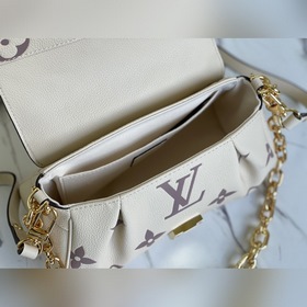 LV « » Модель： M45836 Любимая сумка « » из мягкой кожи с тисненым
