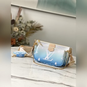 LV Артикул： M57633 Синий Multi Pochette Accessoires Сумка Много