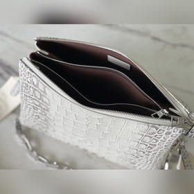 LV Модель： M57790 Белая сумка с крокодиловым узором, маленькая Б