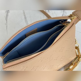 LV Модель： M57796 Сумка Coussin BB в цвете абрикос Была представ