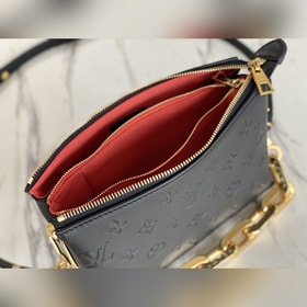 LV Артикул： M57796 Черная сумка Coussin BB Блеснула на весенне-л
