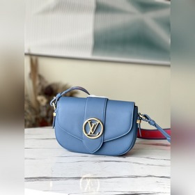 LV Модель： M58964 Синяя сумка среднего размера Pont 9 Soft Сумка