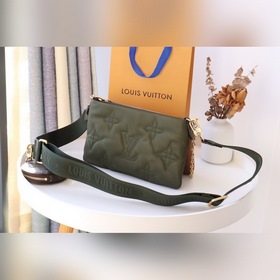 LV Артикул： M58977 Военный зеленый / Бежевый Сумка Maxi Multi Po