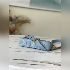 LV Артикул： M59046 Синяя сумка Pochette Troca Сумка повторяет кл