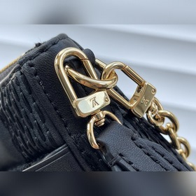 LV Артикул： M59046 Черная сумка Pochette Troca Сумка-почта, выпо