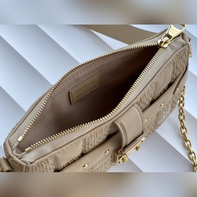 LV Модель： M59048 Сумка Pochette Troca, цвет： бежевый Сумка повт