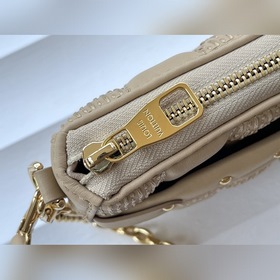 LV Модель： M59048 Сумка Pochette Troca, цвет： бежевый Сумка повт