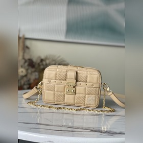 LV Модель： M59111 Сумка Troca в бежевом цвете Сумка Damier стега